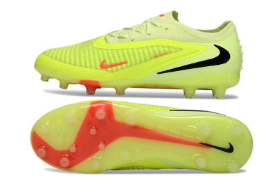 Nike Phantom 6 Low Elite AG Artificial Grass Soccer Cleats - Yellow/Neon Yellow/Coral Red
