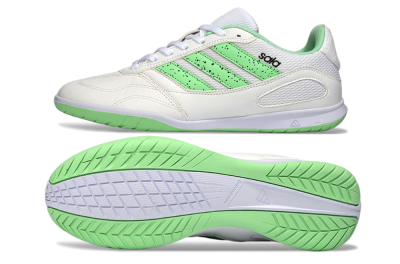 Adidas Top Sala IC Indoor & Futsal Soccer Shoes - White/Fresh Green/Classic White