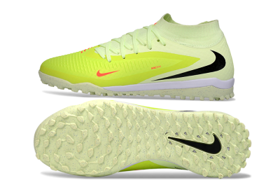 Nike Phantom 6 Elite High TF Artificial Turf Soccer Shoes - Yellow/Electric Lemon/Neon Green