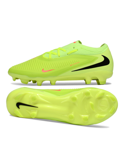 Nike Phantom 6 Elite Low FG Firm Ground Soccer Cleats - Lime/Electric Yellow/Black
