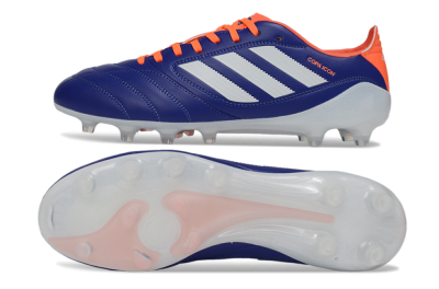 Adidas Copa Icon 2 FG Firm Ground Soccer Cleats - Blue/Vibrant Orange/Clean White
