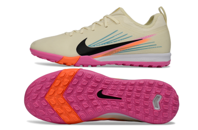 Nike Air Zoom Mercurial Vapor 16 Pro TF Artificial Turf Soccer Shoes - Beige/Neon Pink/Luminous Orange