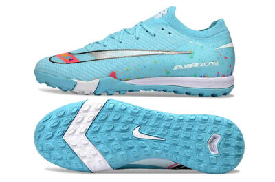 Nike Air Zoom Mercurial Vapor 16 Elite TF Artificial Turf Soccer Shoes - Aqua/Bright Blue/White