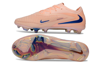 Nike Phantom 6 Elite Low FG Firm Ground Soccer Cleats - Peach/Ocean Blue/Sunset Pink