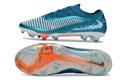 Nike Phantom 6 Elite Low FG Firm Ground Soccer Cleats - Teal/Ocean Blue/White