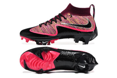 Nike Magista Obra FG Firm Ground Soccer Cleats - Black/Bright Pink/Crimson Red