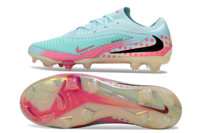 Nike Phantom 6 Elite Low FG Firm Ground Soccer Cleats - Aqua/Coral Pink/Soft Mint