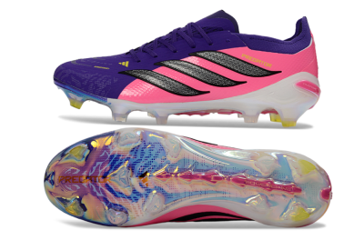 Adidas Predator 26 Elite FG Firm Ground Soccer Cleats - Purple/Vibrant Pink/Black