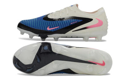 Nike Phantom 6 Elite Low FG Firm Ground Soccer Cleats - Blue/Electric Blue/Fierce Pink