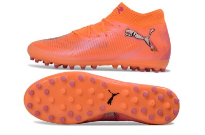 Puma Future 8 Ultimate MG Multi Ground Soccer Cleats - Orange/Vibrant Coral/Hot Pink