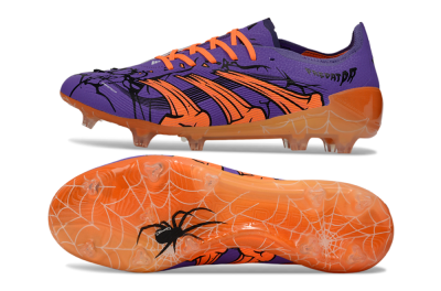 UFL x Adidas Predator 25 Elite FG Firm Ground Soccer Cleats - Purple/Bright Orange/Spider Black