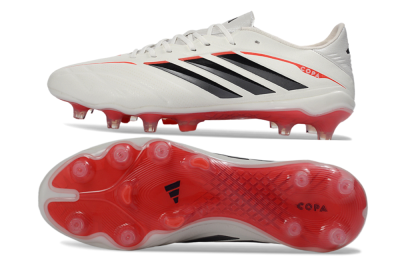 Adidas Copa Pure 4 FG Firm Ground Soccer Cleats - White/Crimson Red/Black