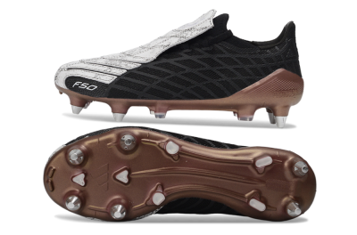 Adidas F50 Spider Elite SG Soft Ground Soccer Cleats - Black/Bronze/White