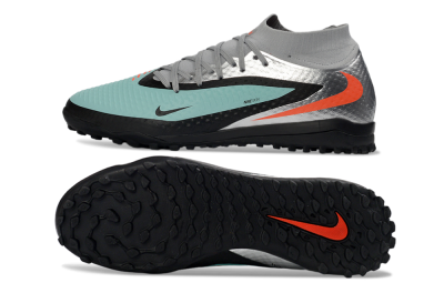Nike Phantom 6 Elite High TF Artificial Turf Soccer Shoes - Aqua/Coral/Black