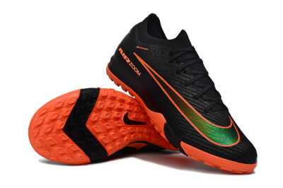 Nike Air Zoom Mercurial Vapor 16 Elite TF Artificial Turf Soccer Shoes - Black/Flame Orange/Electric Green