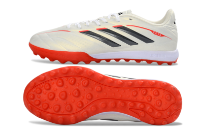 Adidas Copa Pure 3 Elite TF Artificial Turf Soccer Shoes - White/Fiery Red/Black