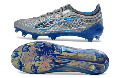 Puma Ultra Ultimate FG Firm Ground Soccer Cleats - Gray/Electric Blue/Deep Ocean