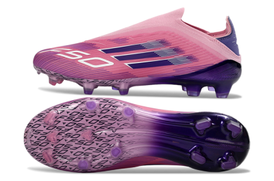 Adidas F50 Elite Laceless FG Firm Ground Soccer Cleats - Pink/Vibrant Violet/Soft Lavender