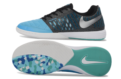 Nike Lunar Gato 2 IC Indoor & Futsal Soccer Shoes - Blue/Aqua Blue/Black Metallic