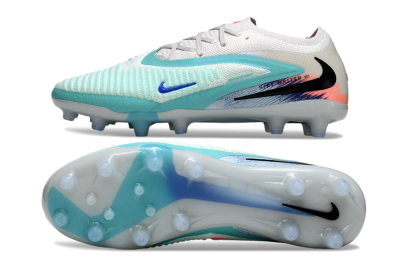 Nike Phantom 6 Elite Low AG Artificial Grass Soccer Cleats - Aqua/Ocean Breeze/Sunset Glow