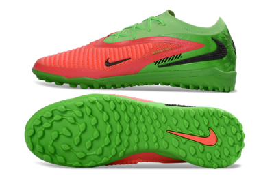 Nike Phantom 6 Elite Low TF Artificial Turf Soccer Shoes - Green/Vibrant Pink/Neon Green