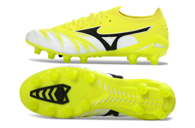 Mizuno Morelia Neo 4 FG Firm Ground Soccer Cleats - Yellow/Vibrant Yellow/Frosty White