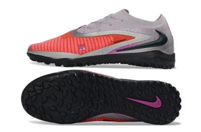 Nike Phantom 6 Elite Low TF Artificial Turf Soccer Shoes - Orange/Vibrant Coral/Soft Lilac