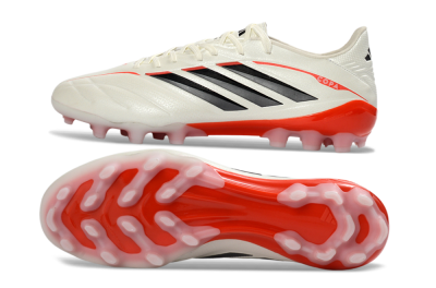Adidas Copa Pure 3 Elite AG Artificial Grass Soccer Cleats - White/Scarlet/Black