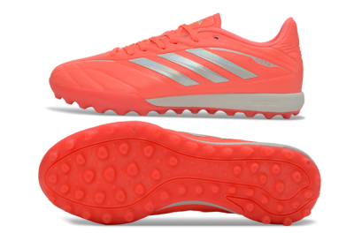 Adidas Copa Pure 3 Elite TF Artificial Turf Soccer Shoes - Coral/Bright Coral/Light Grey