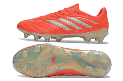 Adidas Copa Pure 3 Elite FG Firm Ground Soccer Cleats - Orange/Vibrant Coral/Glossy Silver