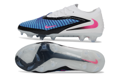 Nike Phantom 6 Elite Low FG Firm Ground Soccer Cleats - Blue/Electric Blue/Fierce Pink