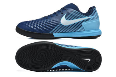 Nike MagistaX Finale 2 IC Indoor & Futsal Soccer Shoes - Navy/Sky Blue/Navy Blue