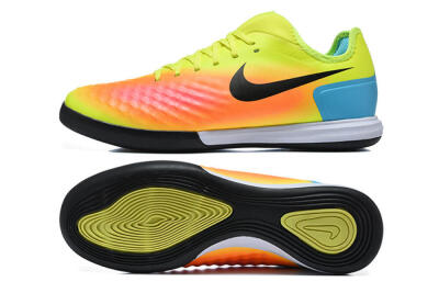 Nike MagistaX Finale 2 IC Indoor & Futsal Soccer Shoes - Yellow/Neon Green/Fiery Orange