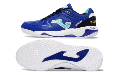 Joma Top Flex IC Indoor & Futsal Soccer Shoes - Blue/Aquatic Blue/White