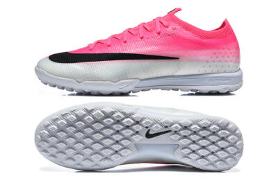 Nike Air Zoom Mercurial Vapor 17 Elite TF Artificial Turf Soccer Shoes - Pink/Vibrant Pink/Light Gray