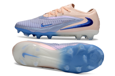 Nike Phantom 6 Elite Low FG Firm Ground Soccer Cleats - Blue/Soft Pink/Light Blue