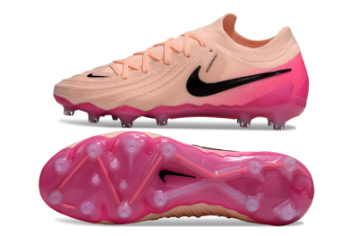 Nike Phantom GX 2 Elite AG Artificial Grass Soccer Cleats - Peach/Flamingo Pink/Black