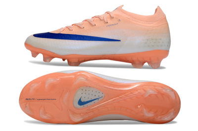 Nike Air Zoom Mercurial Vapor 17 Elite FG Firm Ground Soccer Cleats - Peach/Sky Blue/Light Orange