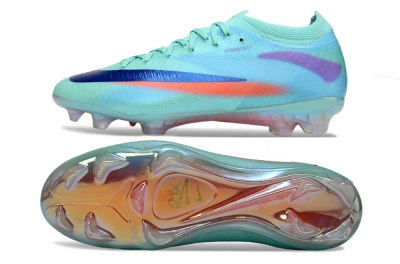 Nike Air Zoom Mercurial Vapor 17 Elite FG Firm Ground Soccer Cleats - Aqua/Coral Burst/Sky Blue