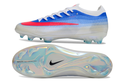 Nike Air Zoom Mercurial Vapor 17 Elite FG Firm Ground Soccer Cleats - Blue/Vibrant Pink/Icy White