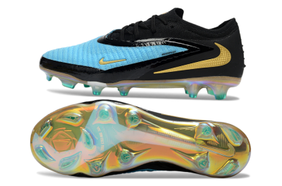 Nike Phantom 6 Elite Low FG Firm Ground Soccer Cleats - Teal/Gold/Black