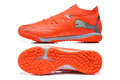 Puma Future 8 Ultimate TF Artificial Turf Soccer Shoes - Orange/Electric Orange/Shadow Grey