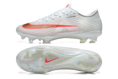 Nike Air Zoom Mercurial Superfly 11 FG Firm Ground Soccer Cleats - White/Bright Red/Light Gray