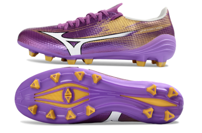 Mizuno Alpha 3 FG Firm Ground Soccer Cleats - Purple/Golden Lavender/Yellow Blaze