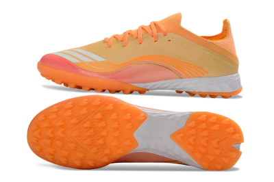 Messi x Adidas F50 Pro TF Artificial Turf Soccer Shoes - Orange/Coral Glow/Soft Peach