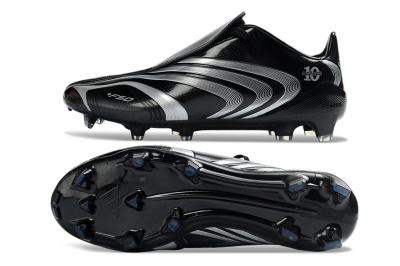 Adidas F50 Elite Tunit FG Firm Ground Soccer Cleats - Black/Silver/Charcoal
