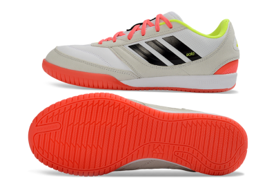 Adidas Top Sala Competition 2 IC Indoor & Futsal Soccer Shoes - White/Coral Neon/Black