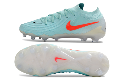 Nike Phantom GX 2 Elite AG Artificial Grass Soccer Cleats - Aqua/Coral Glow/Sky Blue