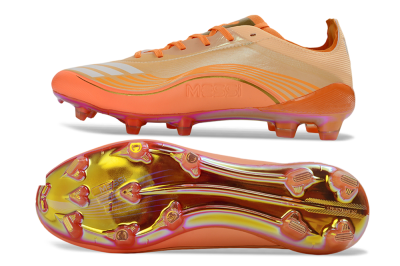 Messi x Adidas F50 Elite FG Firm Ground Soccer Cleats - Orange/Coral Blaze/Golden Shine