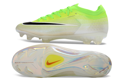 Nike Air Zoom Mercurial Vapor 17 Elite FG Firm Ground Soccer Cleats - Yellow/Neon Green/Frosted White